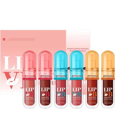 Lip Gloss 6 Moisturizing Glosses 4.7 ml - Long-Lasting Non-Sticky Ideal for Travel Commuting Dates Weddings - Buy Online on GoSupps.com