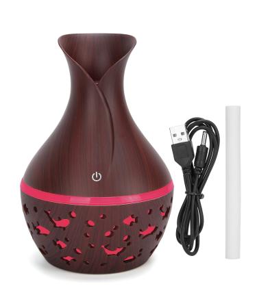 Essential oils diffuser 300 ml USB electro desktop humidifier aromatherapy diffuser made of wood grain with 7-color night lights for the home office
