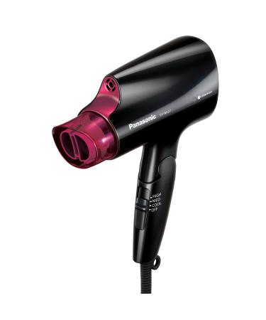 Panasonic nanoe Compact Hair Dryer for Healthy-Looking Hair  1400W Portable Hair Dryer with Folding Handling and QuickDry Nozzle for Fast Drying   EH-NA27-K (Black/Pink) - Buy Online on GoSupps.com