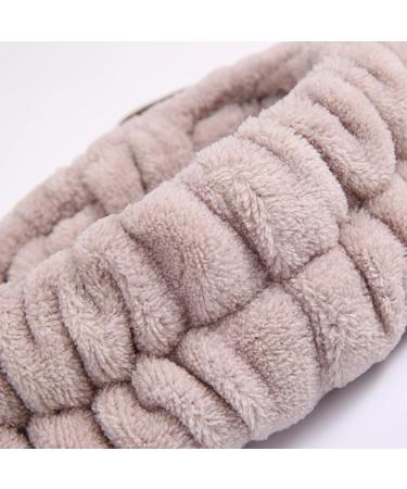3 Pieces Face Headband and Wrist Straps Set for Washing Face Spa Cute Antler Makeup Headbands Soft Elastic Facial Care hairband Fluffy Headband Wristbands for Women Girls Shower Sports Makeup Bath One Size Coffee - Buy Online on GoSupps.com