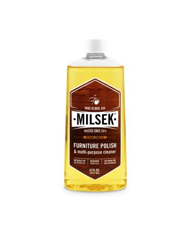 Milsek Furniture Polish and Cleaner with Lemon Oil, 12-Ounce, LM-12 12 Fl Oz (Pack of 1) - Buy Online on GoSupps.com