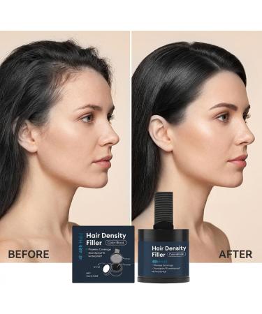 Poudre de instantan e comblement de cheveux pais couverture du cuir chevelu 4 g avec formule imperm able correcteur de cheveux gris avec finition naturelle solution paississante pour homm Black - Buy Online on GoSupps.com