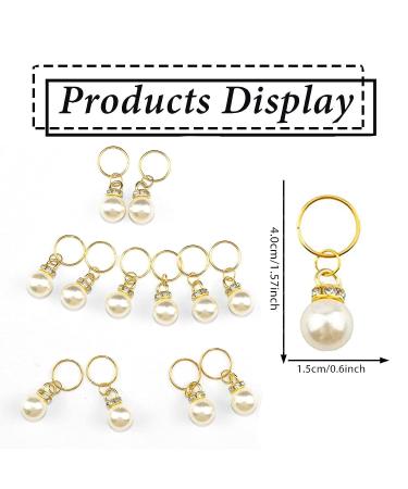 NAISKA 12PCS Gold Pearl Braid Clips - Wedding Hair Pins with Rhinestone Pearls for Women - Shiny Hair Accessories Set - Buy Online on GoSupps.com