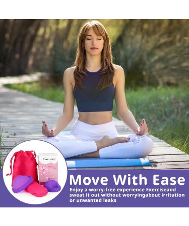 FENGQ Menstrual Disc Reusable Silicone Period Disc & Alternative to Tampons for Active Women (Purple S+L) - Buy Online on GoSupps.com
