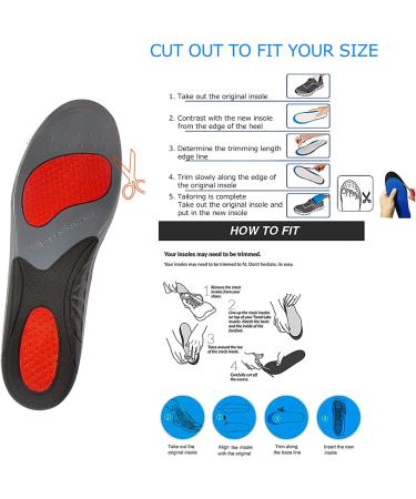 Super Soft Arch Support Insoles for Shoes | Shock Absorbing Foot Care Pads - International Shipping Available - Buy Online on GoSupps.com