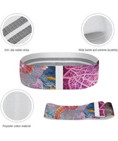 Buy Coral Reef Printed Resistance Bands - Durable Elastic Exercise and Fitness Bands for Ultimate Leg Workout - Buy Online on GoSupps.com