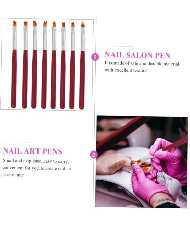 POPETPOP Nail Art Painting Brush Nail Paint Brush Kit 13x1cm Red - Buy Online on GoSupps.com