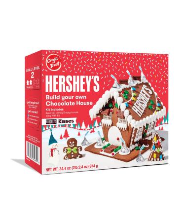 Hershey's Build Your Own Chocolate Holiday Gingerbread House Kit - 34.4 oz