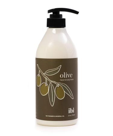 IBI Moisture Mineral Oil Free Hand and Body Lotion For Dry Skin with Olive 25.4 fl oz / 750ml, 1bottle Olive 25.4 Fl Oz (Pack of 1)
