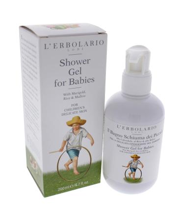L'Erbolario Shower Gel for Babies - Gentle Cleansing for Sensitive Skin - Enriched with Rice Proteins - 6.7 Oz - Buy Internationally - Buy Online on GoSupps.com
