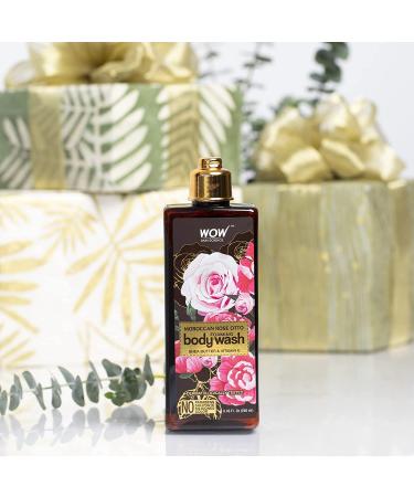 WOW Skin Science Moroccan Rose Otto Body Wash - Hydrating Cleanser for Soft, Healthy Skin - Sulfate & Paraben Free - 250 mL - Buy Online on GoSupps.com