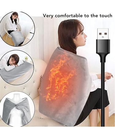Portable USB Heated Ceiling Scarf 5V Soft & Comfortable Electric Heating for Office Home Car & Travel - Buy Online on GoSupps.com