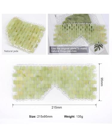 Jade Eye Mask - 100% Real Jade Cooling Mask for Wrinkles Puffiness & Migraines | Hot & Cold Therapy - Buy Online on GoSupps.com