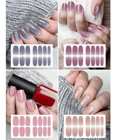 20 Sheets Nail Polish Stickers - Kalolary Full Wraps & Nail Files | Self-Adhesive Gel Nail Strips for Women & Girls - Fast International Shipping - Buy Online on GoSupps.com