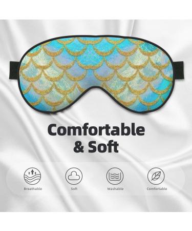 Fish Scale Texture Blackout Eye Mask | Double-Sided Soft Sleeping Mask | Adjustable Straps for Optimal Comfort - Shop Worldwide - Buy Online on GoSupps.com