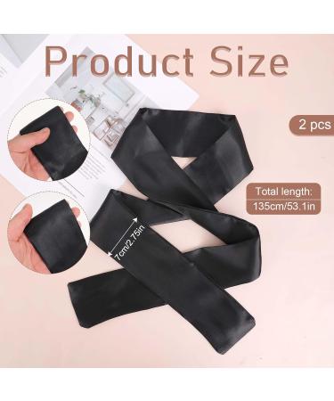2 Pack Adjustable Blackout Eye Cover - Soft Satin Sleep Mask for Men & Women - Perfect for Sleeping & Meditation - Buy Online on GoSupps.com