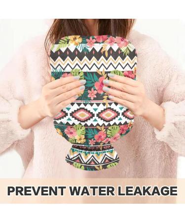 Shop Naanle Ethnic Hawaii Flower Hot Water Bottle | 1L Transparent Heat Therapy for Pain Relief Ideal for Bed Hands & Feet - Buy Online on GoSupps.com