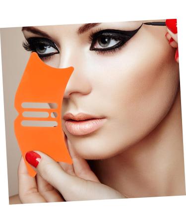 FOMIYES Makeup Eyelash Tools Eye Makeup Make up Aid Tools Silicone Eyeliner Aid Tools Women Make up Tools Shield Blindfold Mascara Auxiliary Third Gear 10.3x3.8cm Orange - Buy Online on GoSupps.com