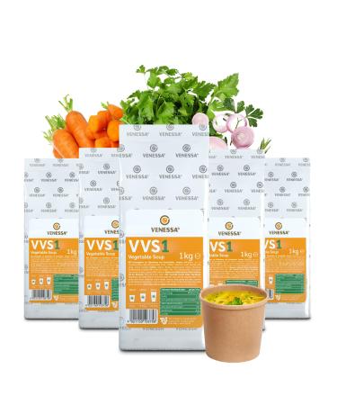 VENESSA VVS1 Vegetable Soup 5 x 1 kg – Vegetarian vegetable soup – Automatic soup without lumps – For all vending machines