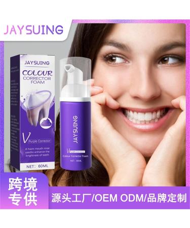 Purple Foam Color Corrector 60ml | Teeth Whitening & Stain Removal | Boost Your Smile with Purple Tooth Color Corrector - International Shipping Available - Buy Online on GoSupps.com
