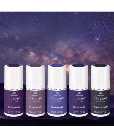 Shop Alessandro Striplac Peel or Soak Night Sky - Mystical Forest Vegan LED Nail Polish in Purple | Perfect Nails in 15 Minutes - 5ml - Buy Online on GoSupps.com