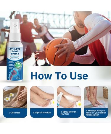 iTecFreely Athletes Foot Spray - Natural Treatment for Fast Relief from Itchy and Inflamed Feet - Buy Online on GoSupps.com