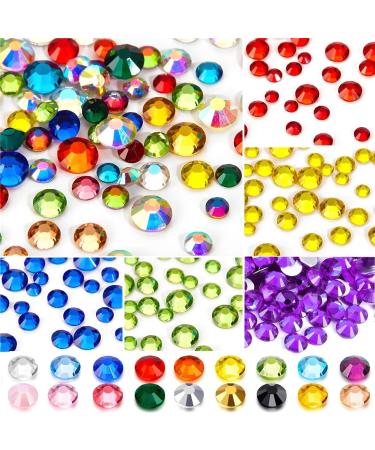 Buy 2000Pcs SS16 4mm Flatback Rhinestones for Nail Art & Crafts - Purple Glitter Crystals for DIY Bags Clothes & Shoes - Buy Online on GoSupps.com
