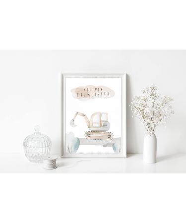 Double Critical Lemmami Stationery 3er Set Murals - Children's Room Baby Room Poster Pictures DIN A3 - Excavator Construction Site Decor - Buy Online on GoSupps.com