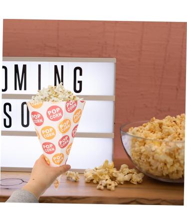 DOITOOL 100 Pcs Popcorn Bag Mini Candy Cookie Packaging Bags Christmas Cone Bags Pink Marshmallows French Fry Holder Pink Gift Bag Cookies Bags Pink Popcorn Child Paper Wedding Packing Bag - Buy Online on GoSupps.com