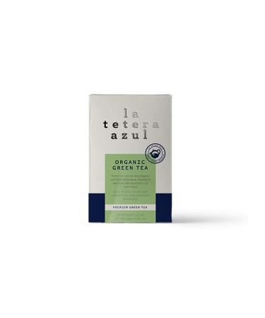 PHARMADUS LA TETERA AZUL Organic green tea with peppermint Organic Moorish Green Tea Moroccan Arabic Style 20 bags of 15 grams