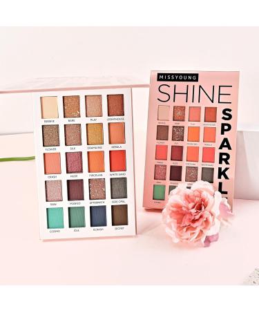 Eye Shadow Palette Makeup - Eye Shadow Pallet 20 Colors | Matte Shimmer Makeup Palette Long Lasting Waterproof Colorful Powder Eye Shadows Pigmented Makeup Palette Pochy - Buy Online on GoSupps.com