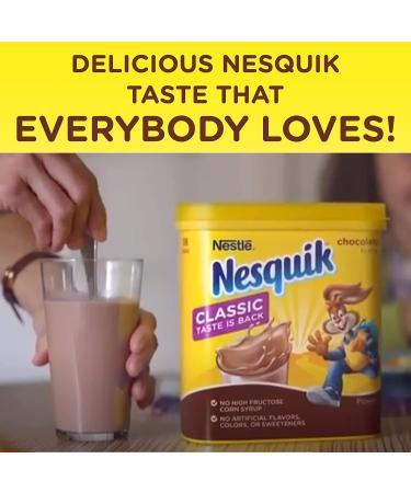 NESQUIK Chocolate Powder 6x38oz Canisters - Pack of 6 | Delicious and Nutritious Chocolate Drink Mix - Buy Online on GoSupps.com