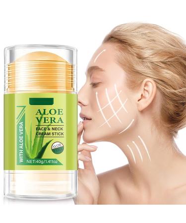 Krmspe Hydrating Face Balm Stick with Aloe Vera Aloe Vera Neck Facial Care Stick for Lifting & Firming Facial Moisturizer for Day and Night Anti Wrinkle Skin Repair 1.41 Fl Oz - Buy Online on GoSupps.com
