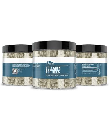 Earthborn Elements Collagen Peptides 200 Capsules Pure & Undiluted No Additives 1 Count (Pack of 200) - Buy Online on GoSupps.com