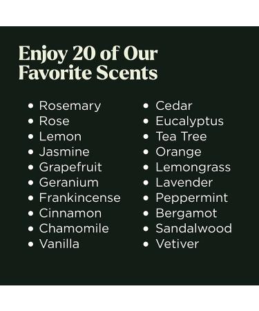 Top 20 Organic Essential Oils Gift Set - Peppermint, Tea Tree, Lavender, Eucalyptus, Lemongrass - for Diffusers, Aromatherapy, Skin & Hair Care - 10mL Bottles - Best-Seller | 20-Pack with Gift Box - Buy Online on GoSupps.com