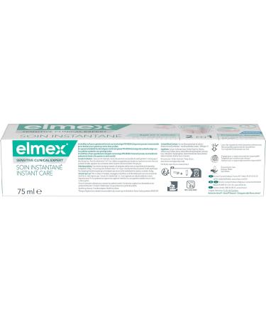  ELMEX ELMEX - Sensitive Instant Care Toothpaste with Fluoride long-lasting protection for sensitive teeth works in just 1 minute clinically proven 75 ml tube - Buy Online on GoSupps.com