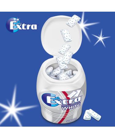Buy Extra Professional White Chewing Gum | Sugar-Free Fresh Breath | 50 Dragees in 1 White Bottle | International Shipping Available - Buy Online on GoSupps.com