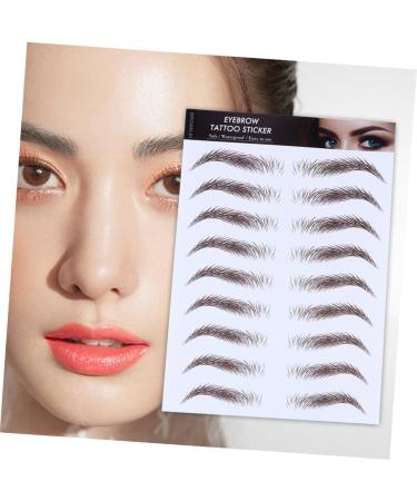 POPETPOP 4pcs Eyebrow Stickers Waterproof Makeup Authentic Eyebrows Stickers Artificial Eyebrow Makeup Tools - Buy Online on GoSupps.com