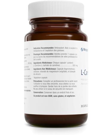 Metagenics - L-Carnitine - 30 Capsules - Buy Online on GoSupps.com