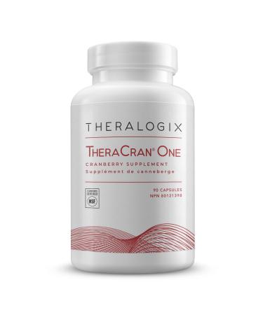 Theralogix - TheraCran One Vegan Cranberry Capsules for Urinary Tract Infection - All-Natural UTI Prevention Supporting Urinary Tract Health - 90 Capsules