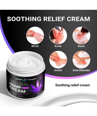 HEMP POWER Joint & Muscle Relief Cream | Hemp Menthol MSM Arnica for Back Joints Neck & Knee Support - 2 Fl Oz - Buy Online on GoSupps.com