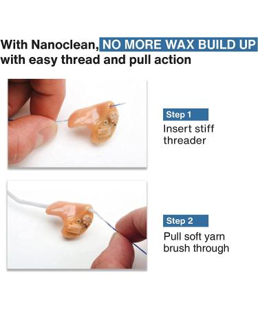 NanoClean All-in-1 Hearing Aid Cleaning Kit - 500 Ready-to-Use Strands - Gentle & Effective Brush Thread - Instrument Cleaners - Earbud Cleaner - Buy Online on GoSupps.com
