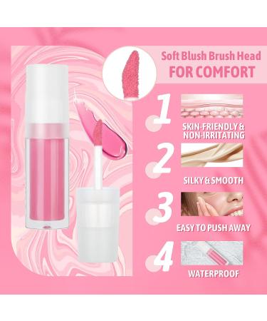 Korean Soft Cream Liquid Blush - Dewy Finish, Natural Look, Long-lasting and Highly Pigmented Pink Temptation - Buy Online on GoSupps.com