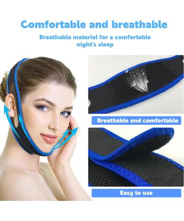 Omevett Anti Snoring Chin Strap - Adjustable, Effective Stop Snoring Aid for Men and Women - Fits Most Face Shapes - Buy Online on GoSupps.com