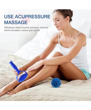Buy Laqwynkb Massage Roller & Hedgehog Ball Set - Spiked Massage Balls for Sore Muscles Back Legs Feet Hands Arms Shoulders - International Shipping Available - Buy Online on GoSupps.com