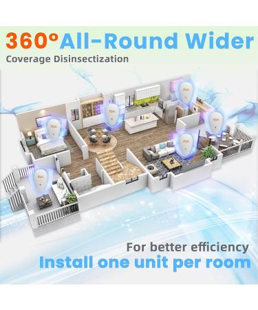 Ultrasonic Pest Repeller - Electronic Plug-in Repellent for Mosquitoes, Mice, Fleas, Spiders, Ants, Roaches - Safe for Humans & Pets - 6 Pack - Buy Online on GoSupps.com