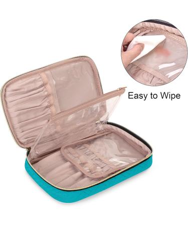 Yarwo Blue-Green Cosmetic Bag Organizer for Brush Set | Makeup Brush Storage (Up to 24 cm) - International Shipping - Buy Online on GoSupps.com