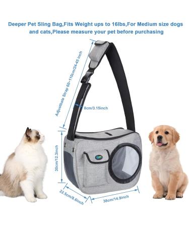 Ownpets Pet Sling Carrier - Comfortable & Adjustable for Cats and Dogs - Ideal for Airline Travel and Outdoor Adventures - Buy Online on GoSupps.com