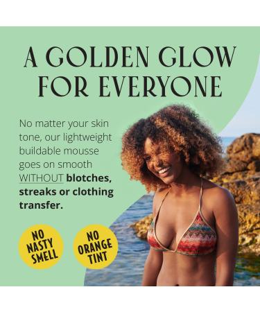 Skinerals Self Tanner Mousse - Onyx Extra Dark | Organic No-Streak Sunless Tanner - Long Lasting 8oz Tanning Foam for Face & Body - Buy Online on GoSupps.com