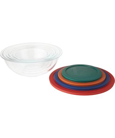 Buy Pyrex 8Pc Smart Essentials Mixing Bowl Set - 4 Bowls & Covers 15cm Black - International Shipping Available - Buy Online on GoSupps.com